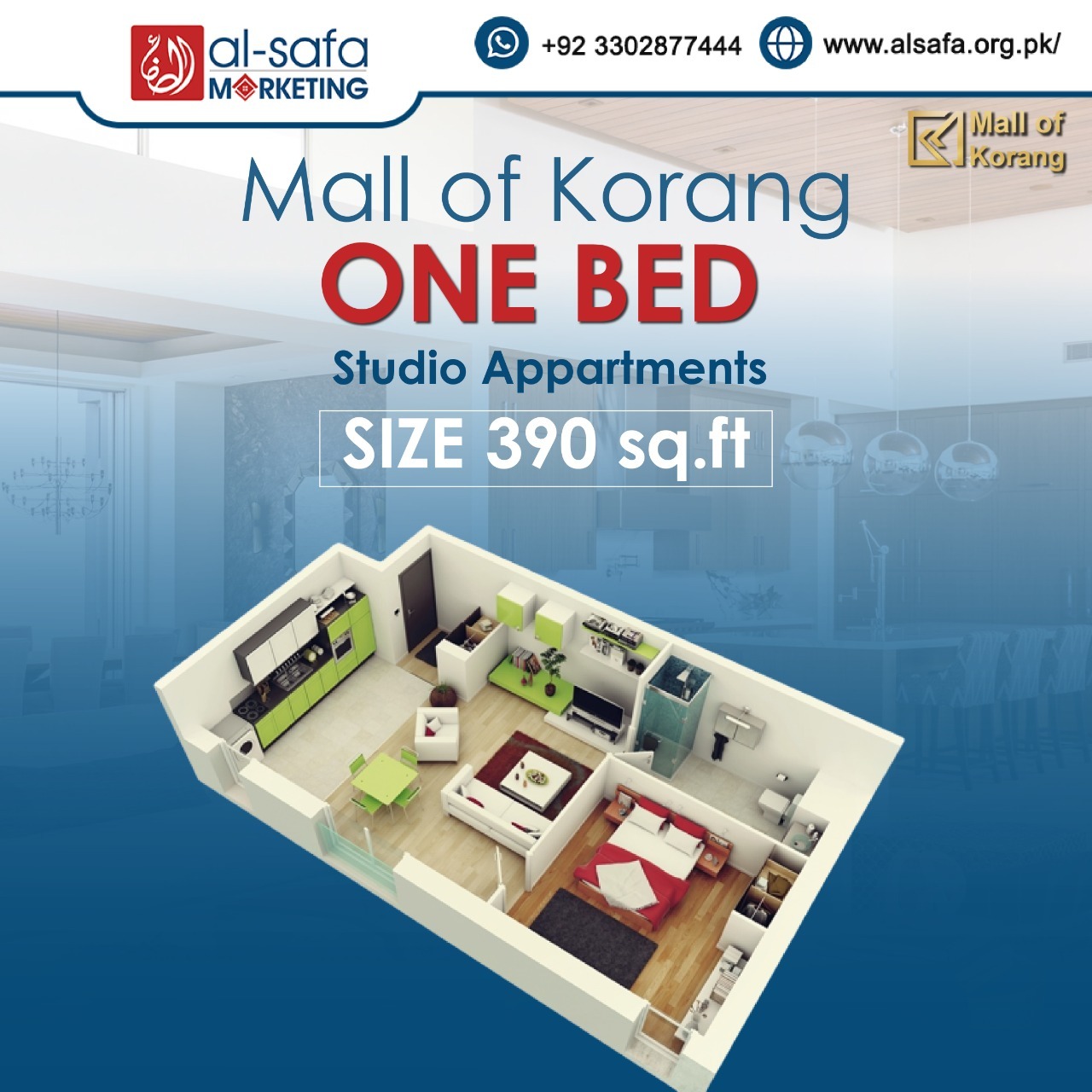 Mall Of Korang One Bedroom Apartment
